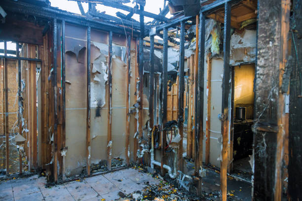 Professional Fire Damage Repair technician working in Kintnersville, PA